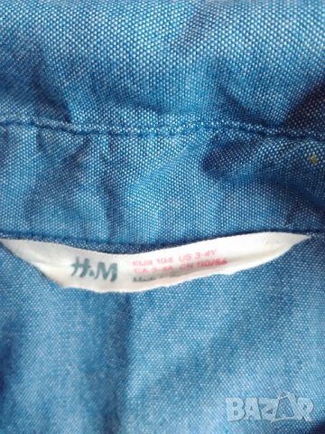 Тънка дънкова риза HM, снимка 2 - Детски панталони и дънки - 21991408
