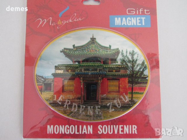  Голям автентичен магнит от Монголия-пагода, снимка 3 - Други ценни предмети - 23347984