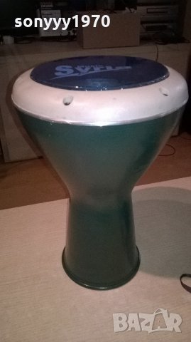 ГОЛЯМА-зелена нова метална тарамбука от сирия 40х25см, снимка 5 - Ударни инструменти - 21988600