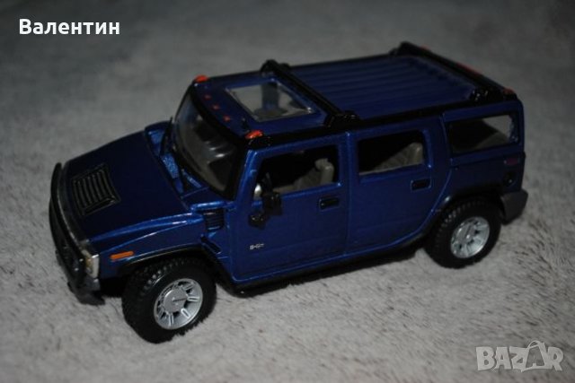 Метална количка Hummer H2 в мащаб 1:27, снимка 2 - Колекции - 22220714