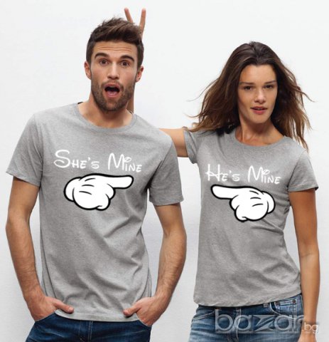 ЗА ВЛЮБЕНИ! LOVE БЛУЗИ с MR & MRS MICKEY MOUSE! Поръчай модел с твоя ИДЕЯ!, снимка 3 - Блузи - 11660777