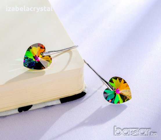 Сваровски Колиета "heart'' Crystals from #SWAROVSKI®, снимка 11 - Колиета, медальони, синджири - 20688198