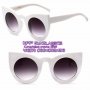 бели котешки слънчеви очила, снимка 3