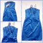 Нова синя дамска рокля, с етикет, снимка 1