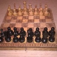 стар шах 17х17см-дървен, снимка 7 - Колекции - 19547537