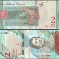ВЕНЕЦУЕЛА 2 Боливара VENEZUELA 2 Bolivares, P-NEW, 2018 UNC, снимка 1 - Нумизматика и бонистика - 24500664