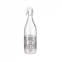 Стъклена бутилка с красива декорация, снимка 4 - Декорация за дома - 21693549