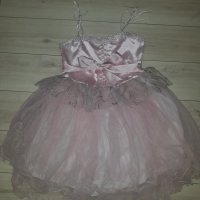Детска розова бутикова рокля принцеса внос от чужбина , снимка 1 - Детски рокли и поли - 23414493