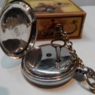 Сребърен джобен часовник OMEGA с ключ ОМЕГА 1895, снимка 13 - Джобни - 18213491
