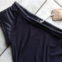 Pause Jeans  асиметричен черна блуза, снимка 14 - Тениски - 25275746