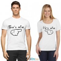 Комплект дамска и мъжка тениска със забавен надпис ПРОМОЦИЯ, снимка 7 - Тениски - 21131067