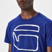 Нова мъжка тениска G Star Ocat Prince blue оригинал, снимка 3 - Тениски - 18099944
