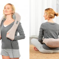 Промо! 3D Шиацу масажор за врат гръб плешки и рамене с функция затопляне, снимка 8 - Спортна екипировка - 24306821