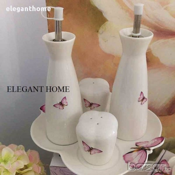 Комплект - порцеланов оливерник с порцеланова поставка, снимка 1