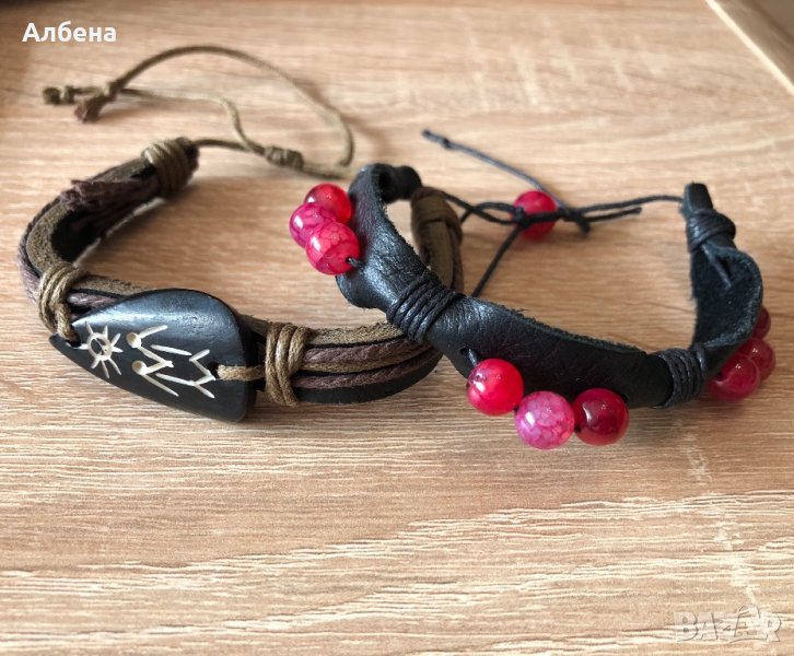 Гривна от естествена кожа, снимка 1