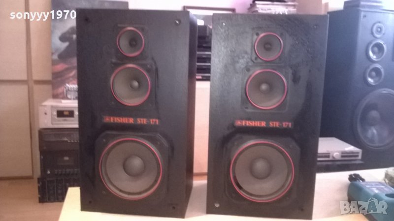 fisher hifi model ste-171 3way/germany-2x60w/8ohm-swiss, снимка 1