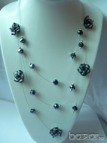 Разкошно колие на 3 реда, снимка 1