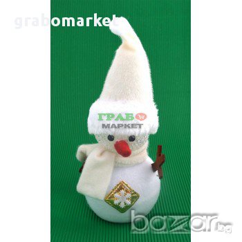 Коледна фигурка - снежно човече, светещо в различни цветове. Изработена от PVC материал и плат. , снимка 3 - Други - 16202069