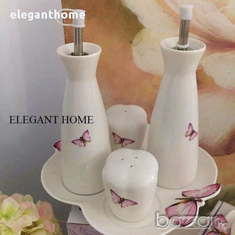 Комплект - порцеланов оливерник с порцеланова поставка, снимка 1