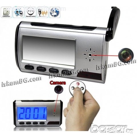 Скрита камера в настолен електронен часовник, снимка 2 - Камери - 13798131