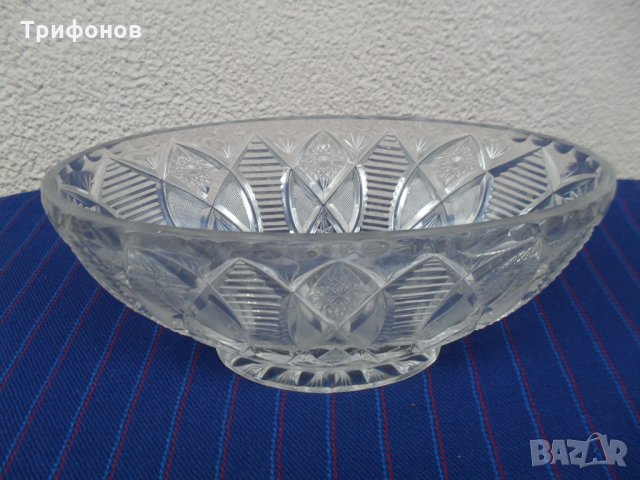 КРИСТАЛ НОВ руски СЕРВИЗ БОНБОНИЕРА ФРУКТИЕРА ТАБЛА за хранене оригинал лукс, снимка 8 - Сервизи - 25498358