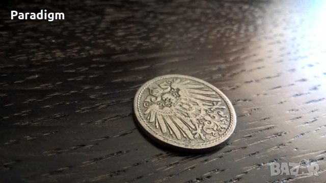 Райх монета - Германия - 5 пфенига | 1897г.; серия A, снимка 2 - Нумизматика и бонистика - 25887508