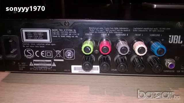Jbl cinema sound 3 hdmi/usb/optical-5 chanel-380w-внос швеицария, снимка 8 - Ресийвъри, усилватели, смесителни пултове - 15444731