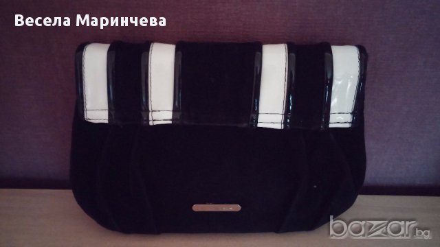 чанта клъч бяло и черно, снимка 3 - Чанти - 16824714