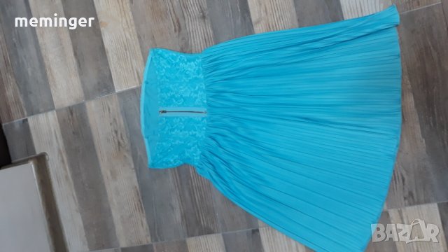 Дамска рокля тюркоаз, снимка 2 - Рокли - 23641792