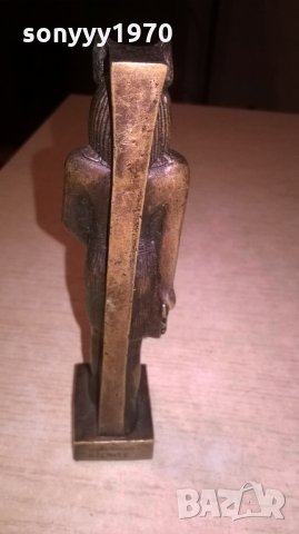 антика-фараон-метална масивна-14х4х3см, снимка 9 - Антикварни и старинни предмети - 23959489