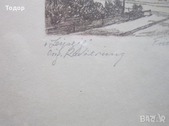 Стара картина офорт подписана графика , снимка 4 - Картини - 25764261