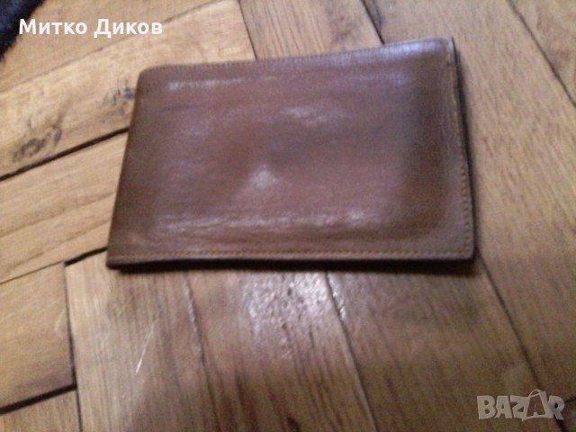 Портфейл светло кафяв 135х85 естествена кожа, снимка 2 - Портфейли, портмонета - 23840748