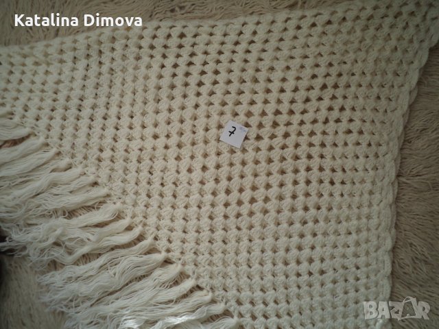 Продавам шалове, ръчно плетени,нови, снимка 3 - Шапки - 23075216