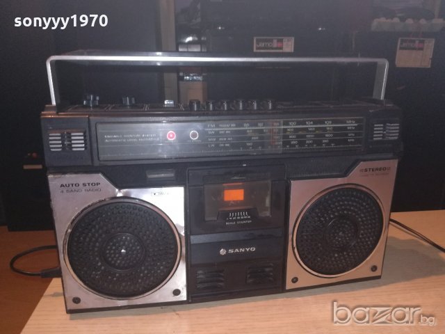 sanyo m4100lu-ретро касетофон-внос швеицария, снимка 9 - Радиокасетофони, транзистори - 20967626