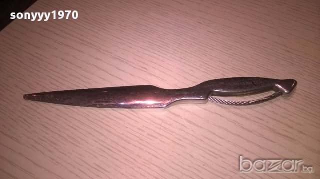Nino cerruti-нож/кама за колекция-22см-внос швеицария, снимка 9 - Антикварни и старинни предмети - 13239935