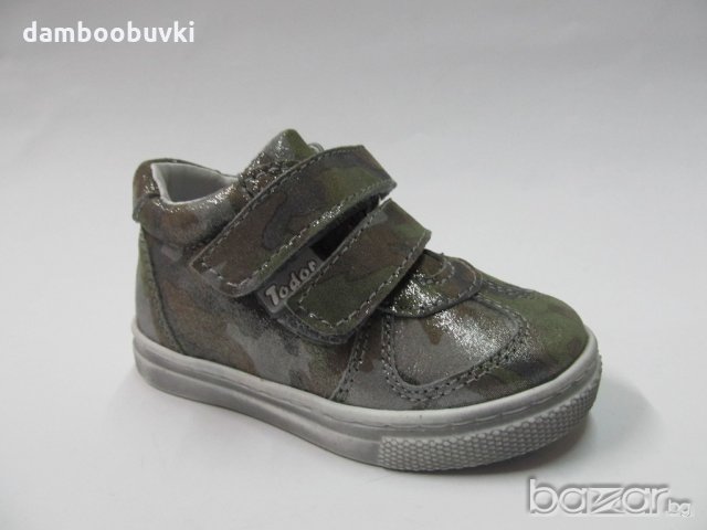 Детски ортопедични обувки от естествена кожа TODOR милитъри 20/30, снимка 1 - Детски маратонки - 20979407