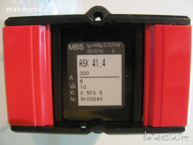 Токов трансформатор Mbs Ask41.4 300/5 5 Va, снимка 3 - Друга електроника - 9111048