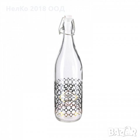 Стъклена бутилка с красива декорация, снимка 4 - Декорация за дома - 21693549