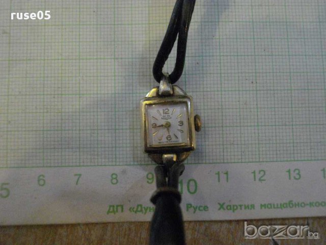 Часовник "GUB" дамски ръчен германски позлатен-20мк. работещ, снимка 1 - Дамски - 11508348