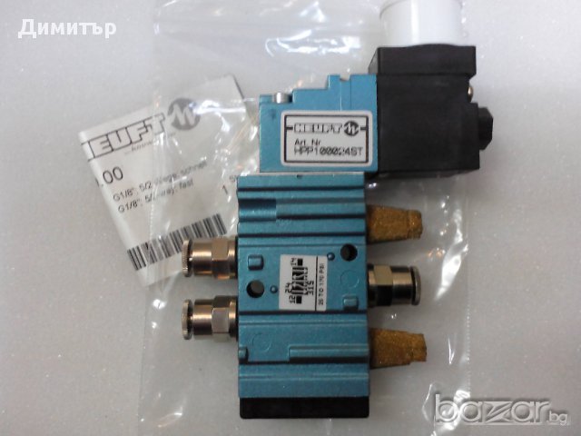 Пневмо разпределител HEUFT  24VDC , снимка 1