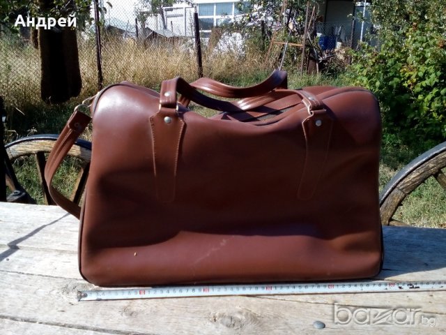 Стар кожен сак,чанта, снимка 3 - Антикварни и старинни предмети - 19315218