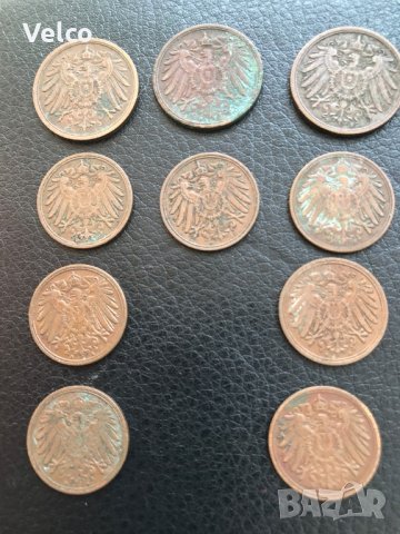10 бр. монети германиа 1/2 пфенинга 1906/ от1911 /1914 г., снимка 2 - Колекции - 21581680