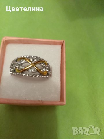 Пръстен с цирконии , снимка 2 - Пръстени - 25848993