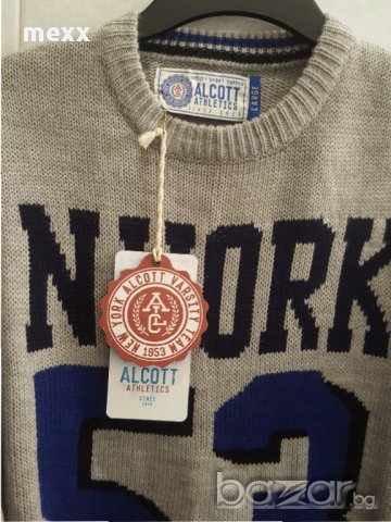 Нов Оригинален мъжки пуловер ALCOTT от Италия, снимка 3 - Пуловери - 17083482