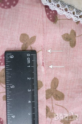 Памучна рокля в сиво с флорален принт марка Ian Mosh - XS, снимка 6 - Рокли - 22758888