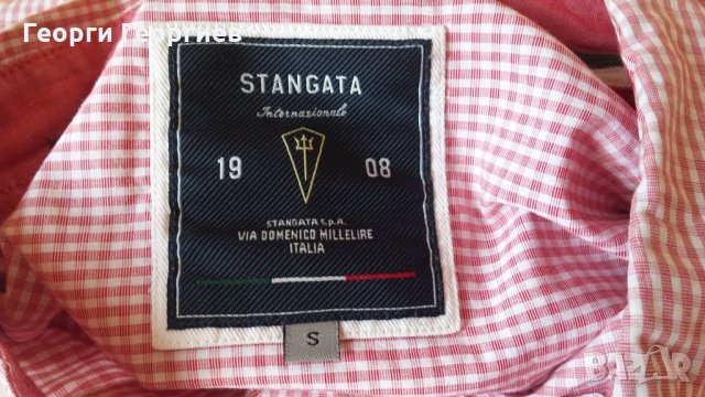 Мъжка риза Stangata/Стангата, 100% оригинал, снимка 3 - Ризи - 22527864