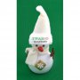 Коледна фигурка - снежно човече, светещо в различни цветове. Изработена от PVC материал и плат. , снимка 3