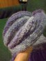 Ръчно плетена шапка тюрбан и шал, снимка 9