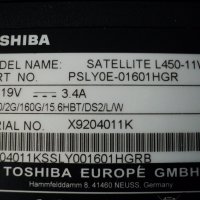 Toshiba SATELLITE – L450, снимка 6 - Части за лаптопи - 26024240