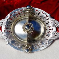 Сребърен съд,лъжичник Австро-Унгария., снимка 6 - Антикварни и старинни предмети - 13640533